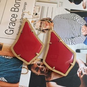 Kendra Scott Red Earrings